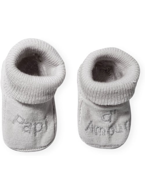 Zapatitos de bebé con bordado yayo de amor - Kiabi Zapatitos de bebé con bordado yayo de amor - Kiabi