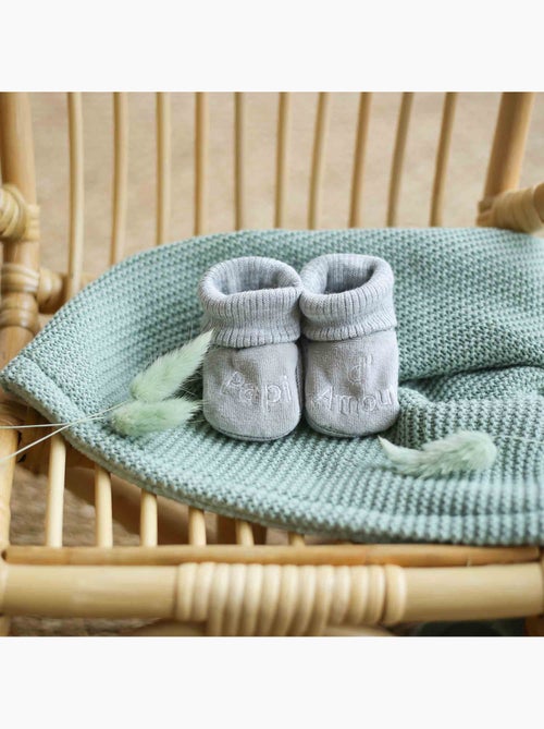 Zapatitos de bebé con bordado yayo de amor - Kiabi Zapatitos de bebé con bordado yayo de amor - Kiabi