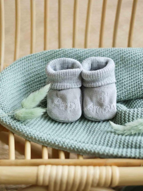 zapatitos de bebé con bordado yayo de amor - Kiabi