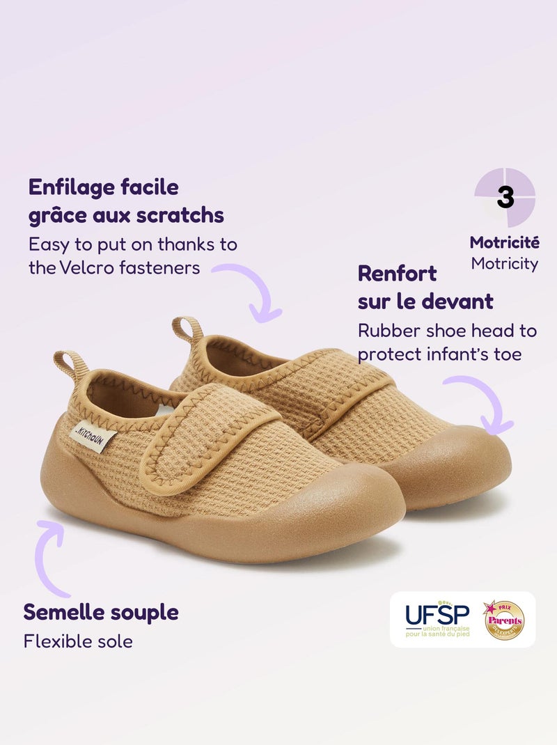 Zapatitos de motricidad 3 'primeros pasos' - Kitchoun Marron - Kiabi