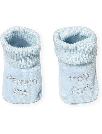 Zapatitos para bebé bordados el padrino es genial
