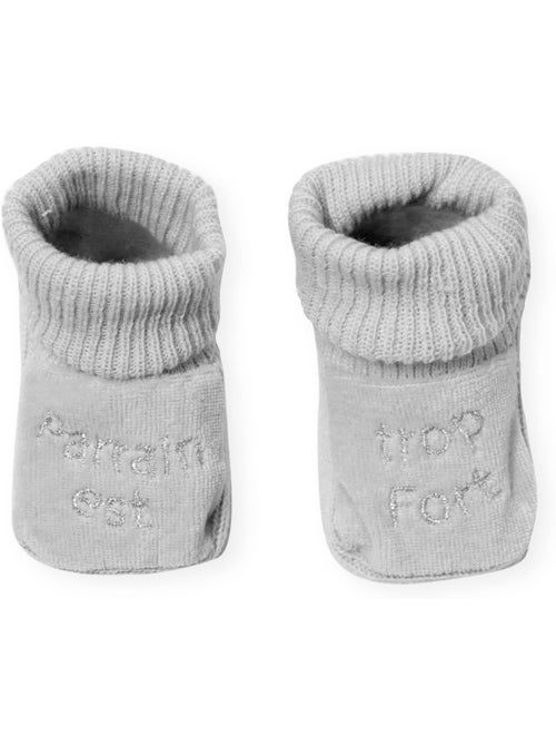 Zapatitos para bebé bordados el padrino es genial - Kiabi Zapatitos para bebé bordados el padrino es genial - Kiabi