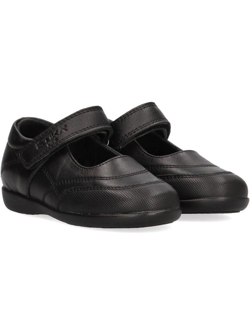 Zapato Colegial Niña Suela Plana - Etika Negro - Kiabi