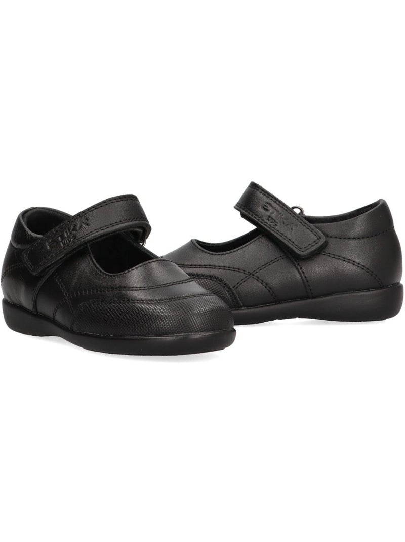 Zapato Colegial Niña Suela Plana - Etika Negro - Kiabi