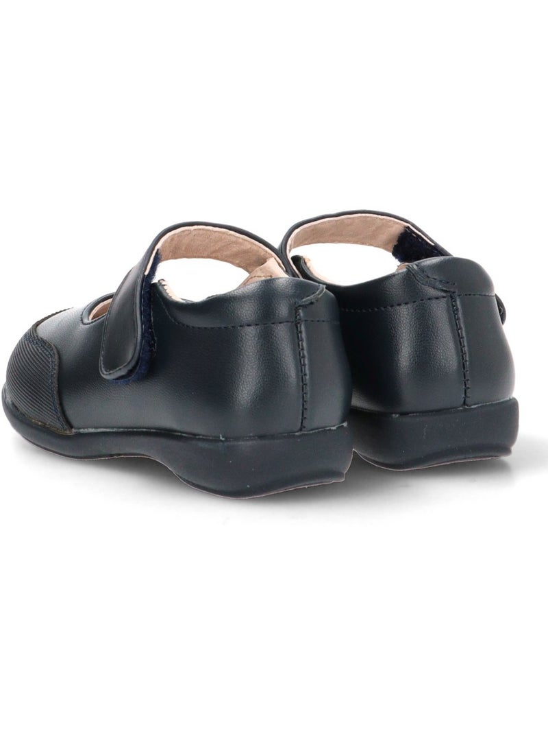 Zapato Colegial Niña Suela Plana - Luna Kids Azul marino - Kiabi