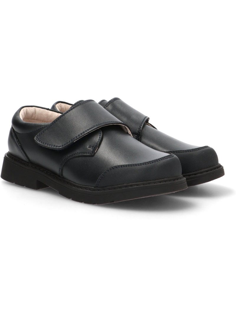 Zapato colegial niño suela plana - bubble bobble Azul marino - Kiabi