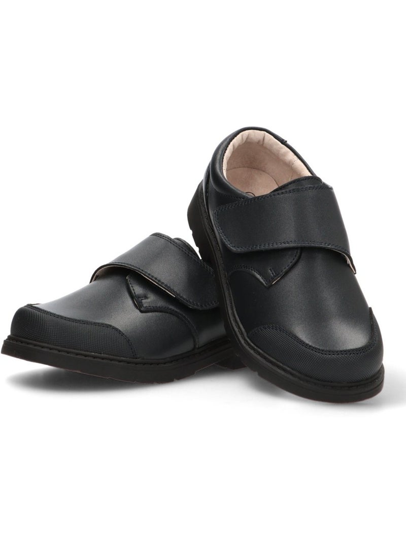 Zapato colegial niño suela plana - bubble bobble Azul marino - Kiabi