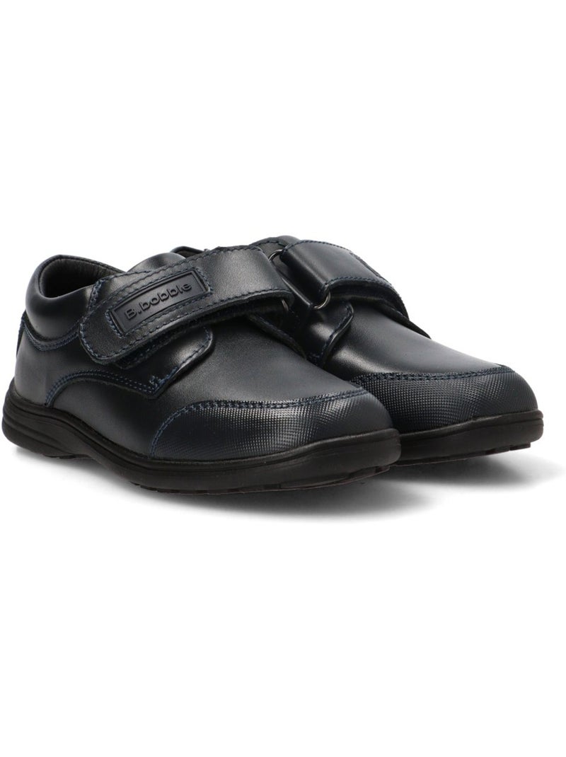 Zapato colegial niño suela plana - bubble bobble Azul marino - Kiabi