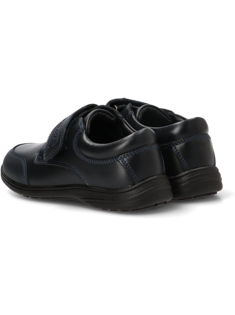 Zapato colegial niño suela plana - bubble bobble Azul marino - Kiabi