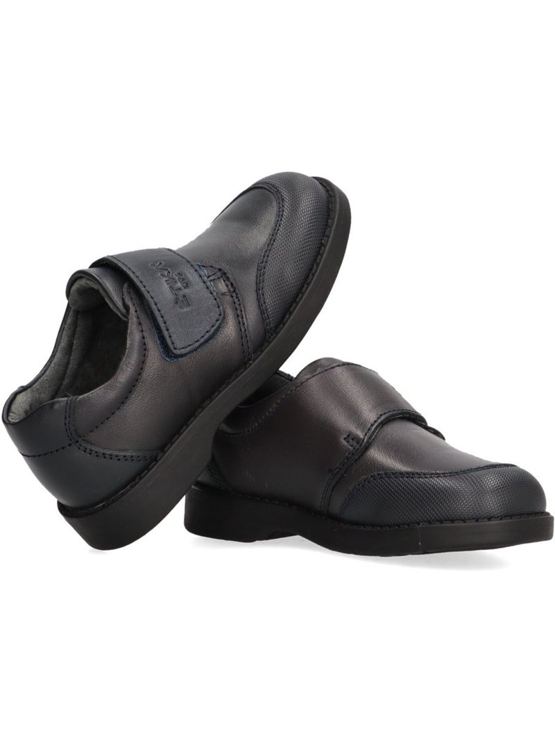 Zapato Colegial Niño Suela Plana - Etika Azul - Kiabi