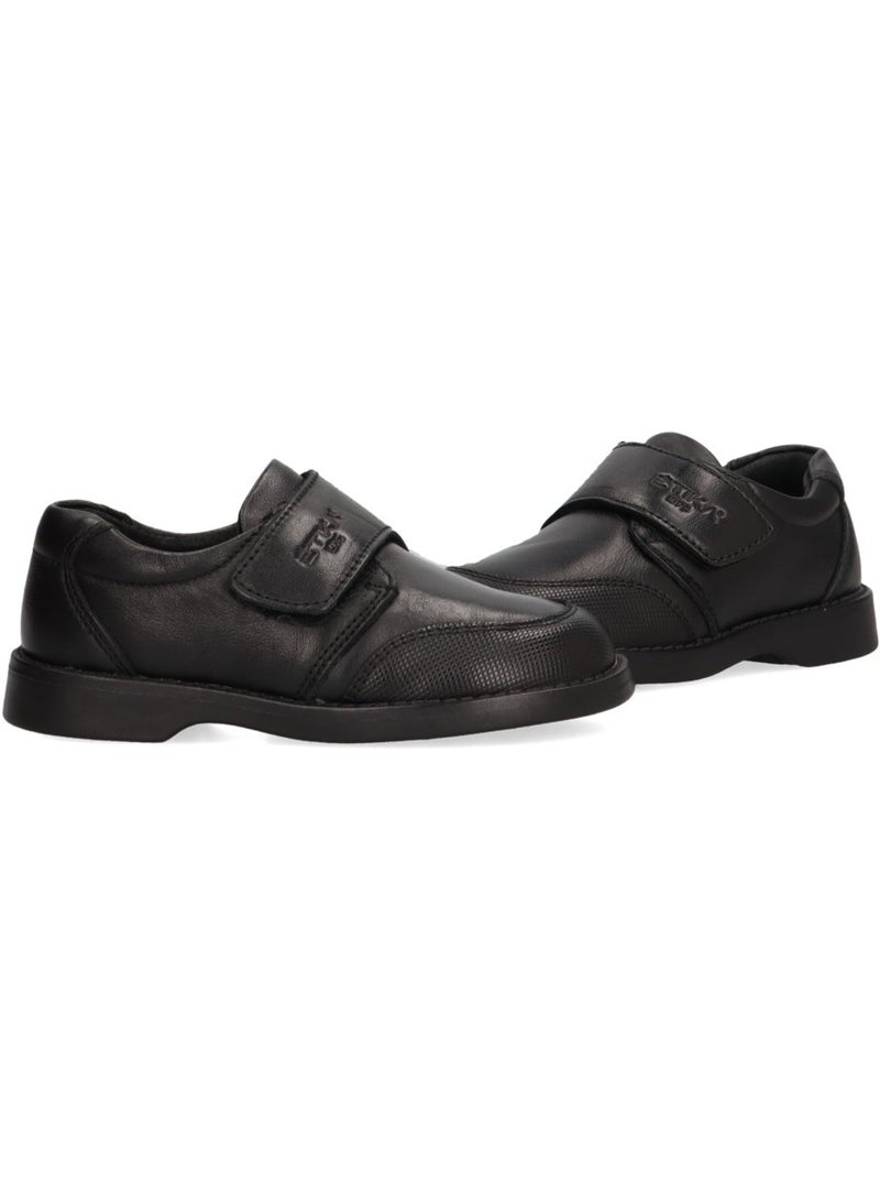 Zapato Colegial Niño Suela Plana - Etika Negro - Kiabi