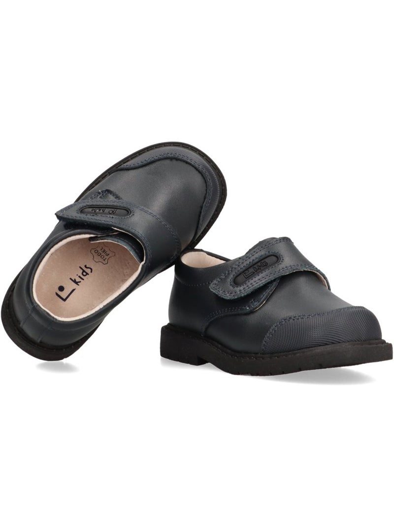 Zapato Colegial Niño Suela Plana - Luna Collection Azul marino - Kiabi