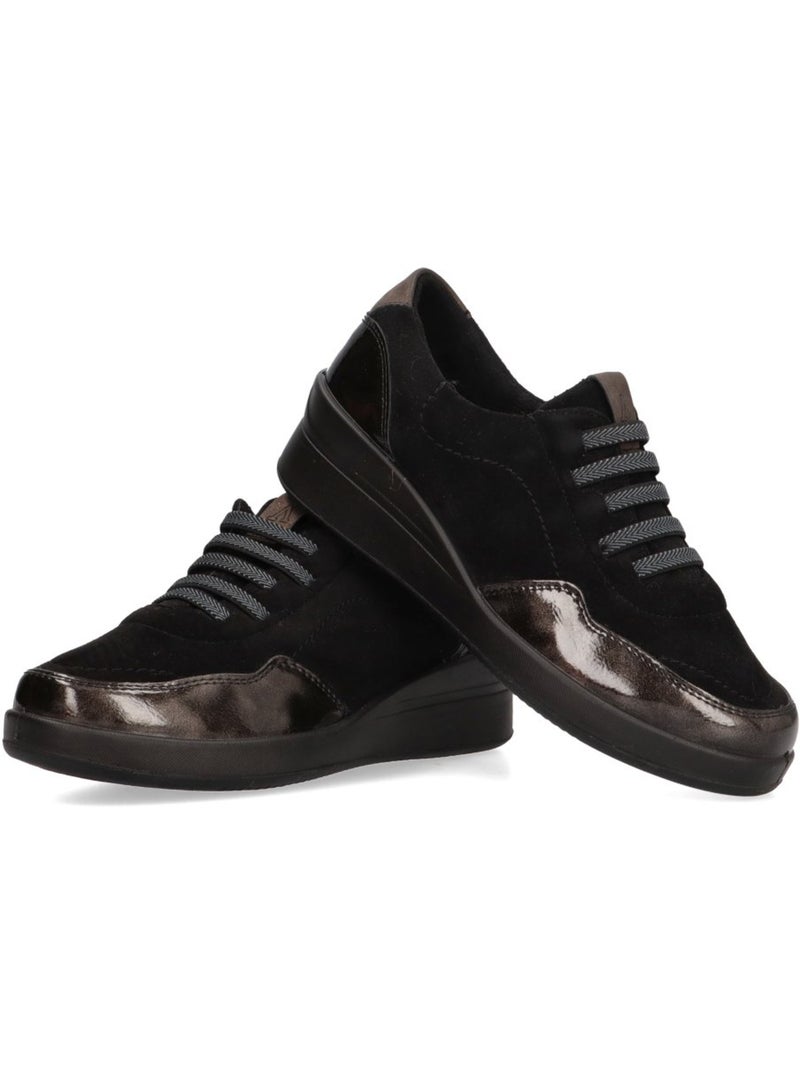 Zapato Cómodas Mujer Cuña Media - Armony Negro - Kiabi
