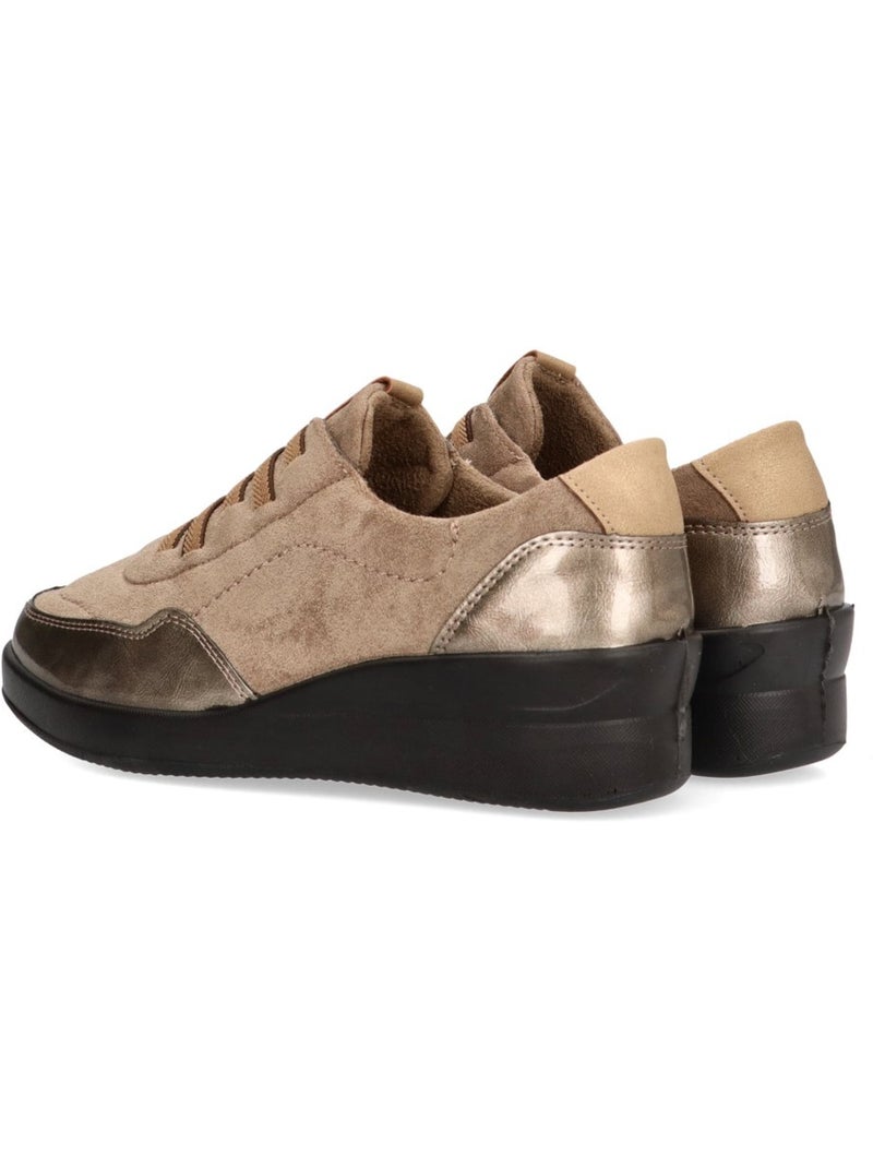 Zapato Cómodas Mujer Cuña Media - Armony Taupe - Kiabi