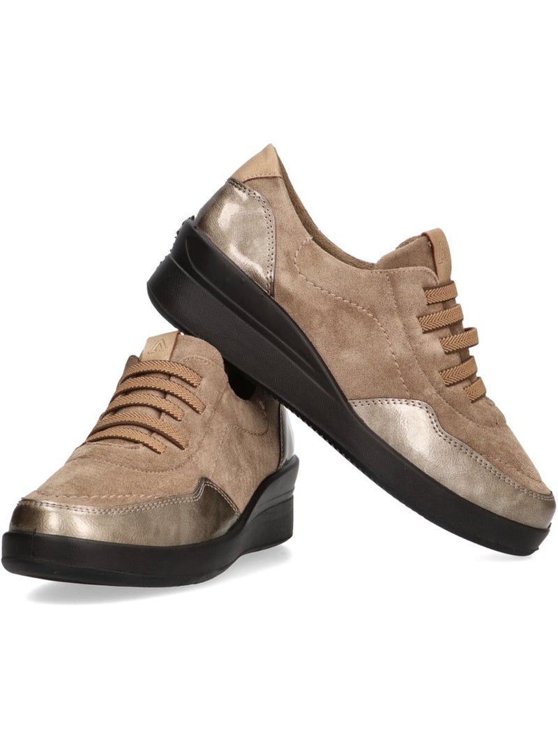 Zapato Cómodas Mujer Cuña Media - Armony Taupe - Kiabi