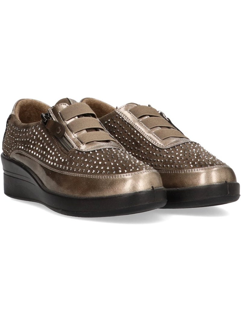 Zapato Cómodas Mujer Cuña Media - Armony Taupe - Kiabi