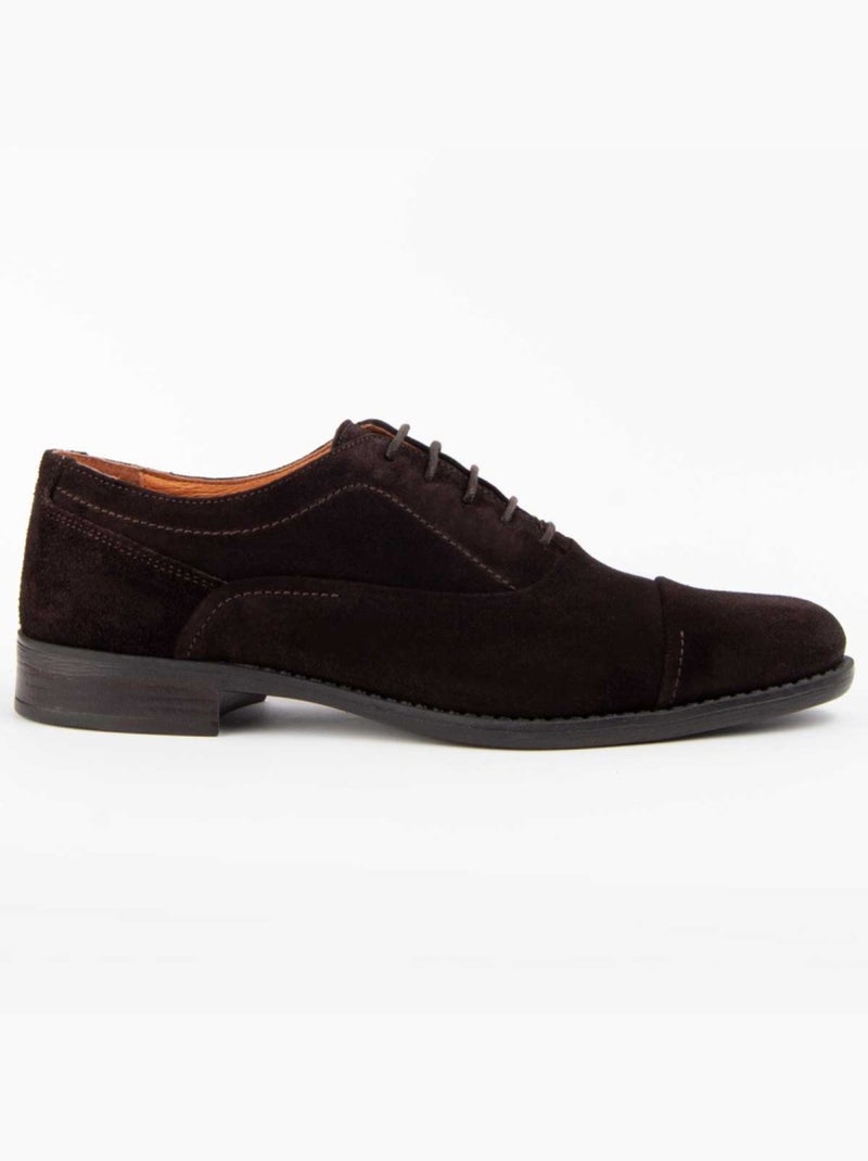 Zapato De Piel Para Hombre. Purapiel Dario Marrón - Kiabi