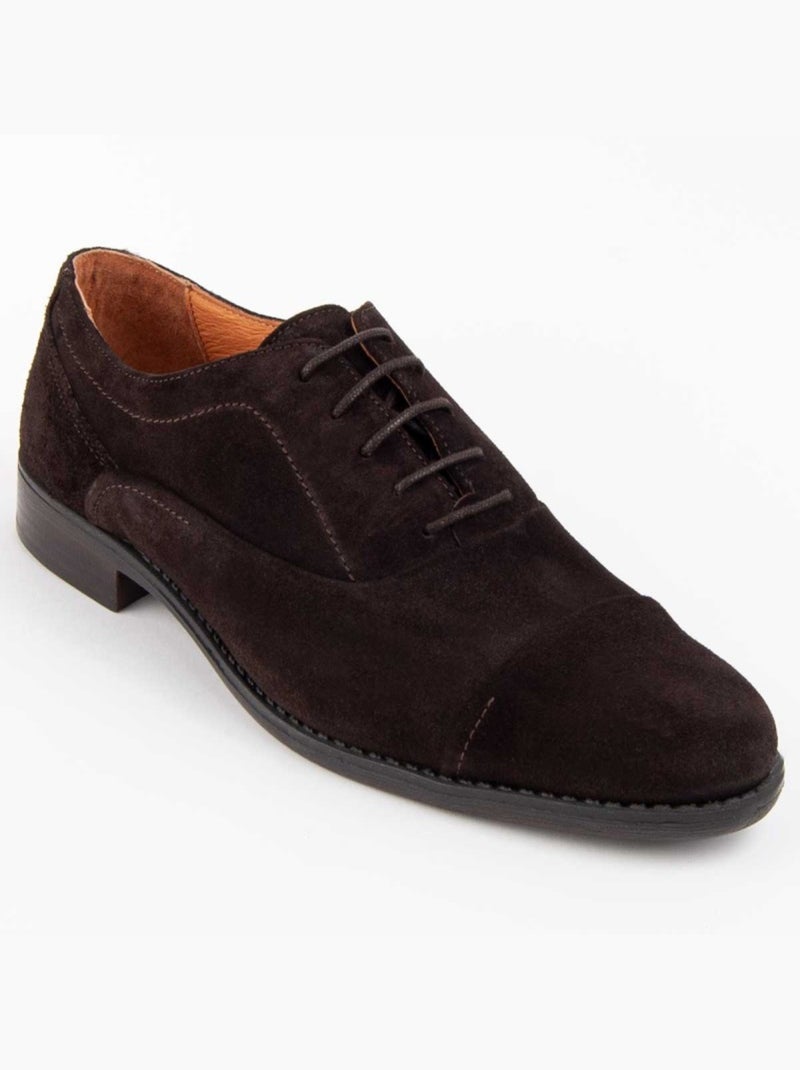 Zapato De Piel Para Hombre. Purapiel Dario Marrón - Kiabi