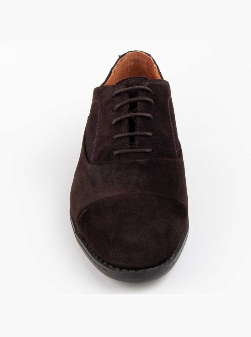 Zapato De Piel Para Hombre. Purapiel Dario Marrón - Kiabi