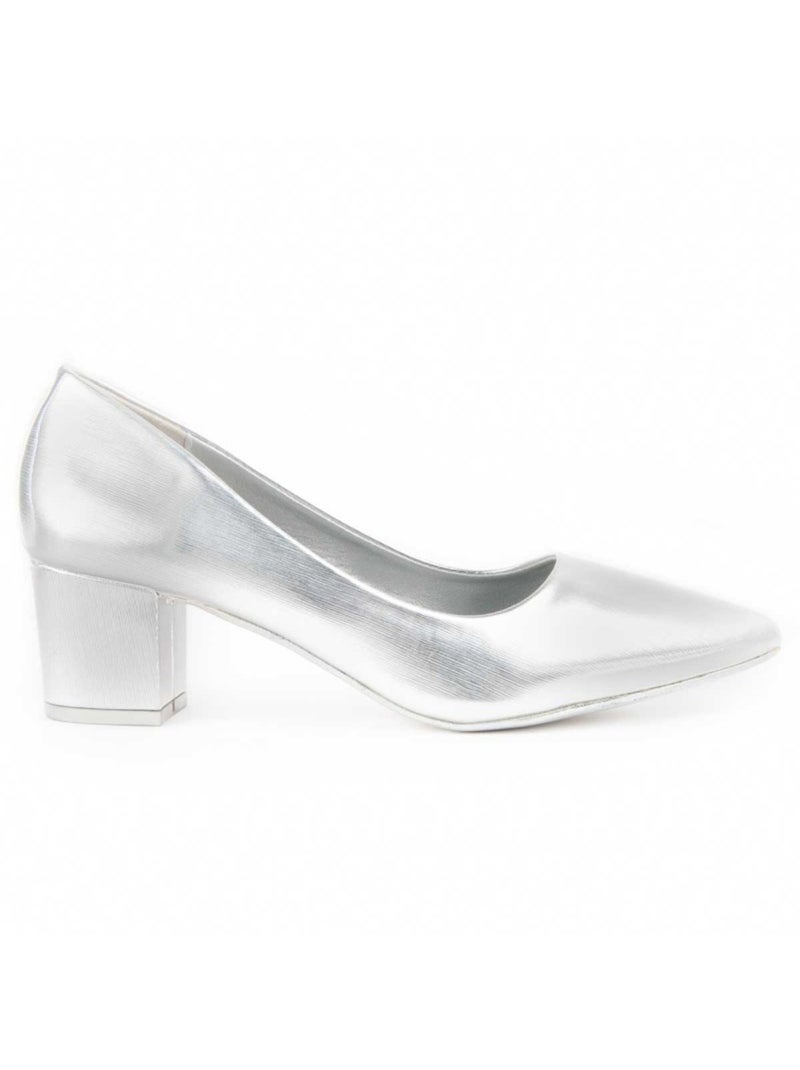 Zapato De Tacón Para Mujer. Montevita Sloons Plata - Kiabi