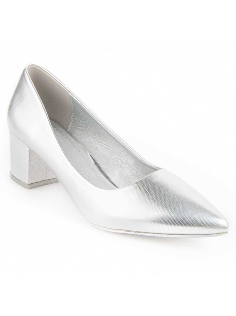Zapato De Tacón Para Mujer. Montevita Sloons Plata - Kiabi
