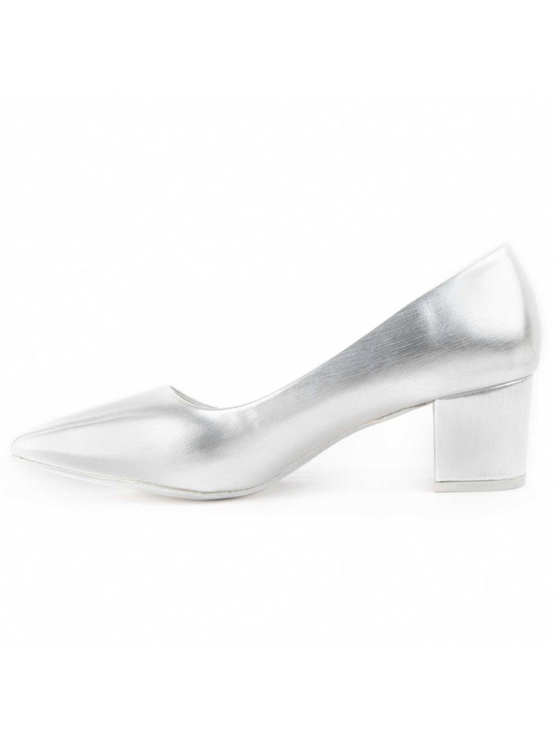 Zapato De Tacón Para Mujer. Montevita Sloons Plata - Kiabi