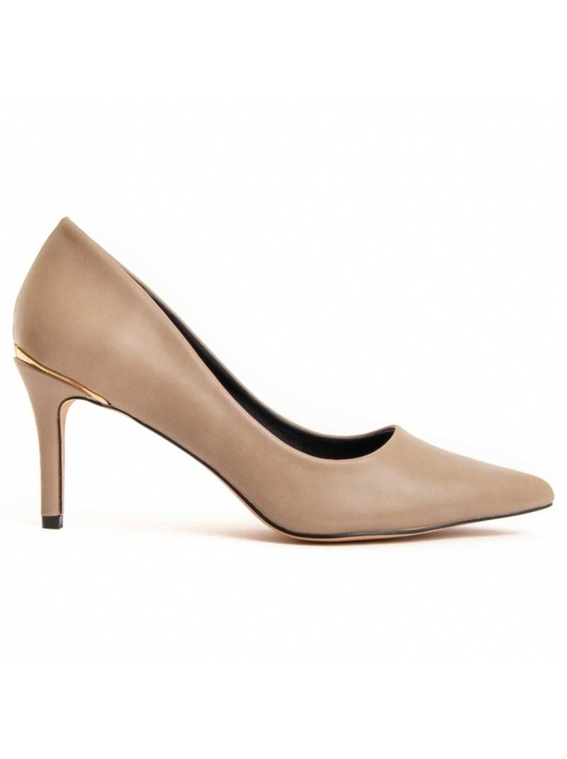 Zapato De Tacón Para Mujer.  Montevita  Talei Beige - Kiabi