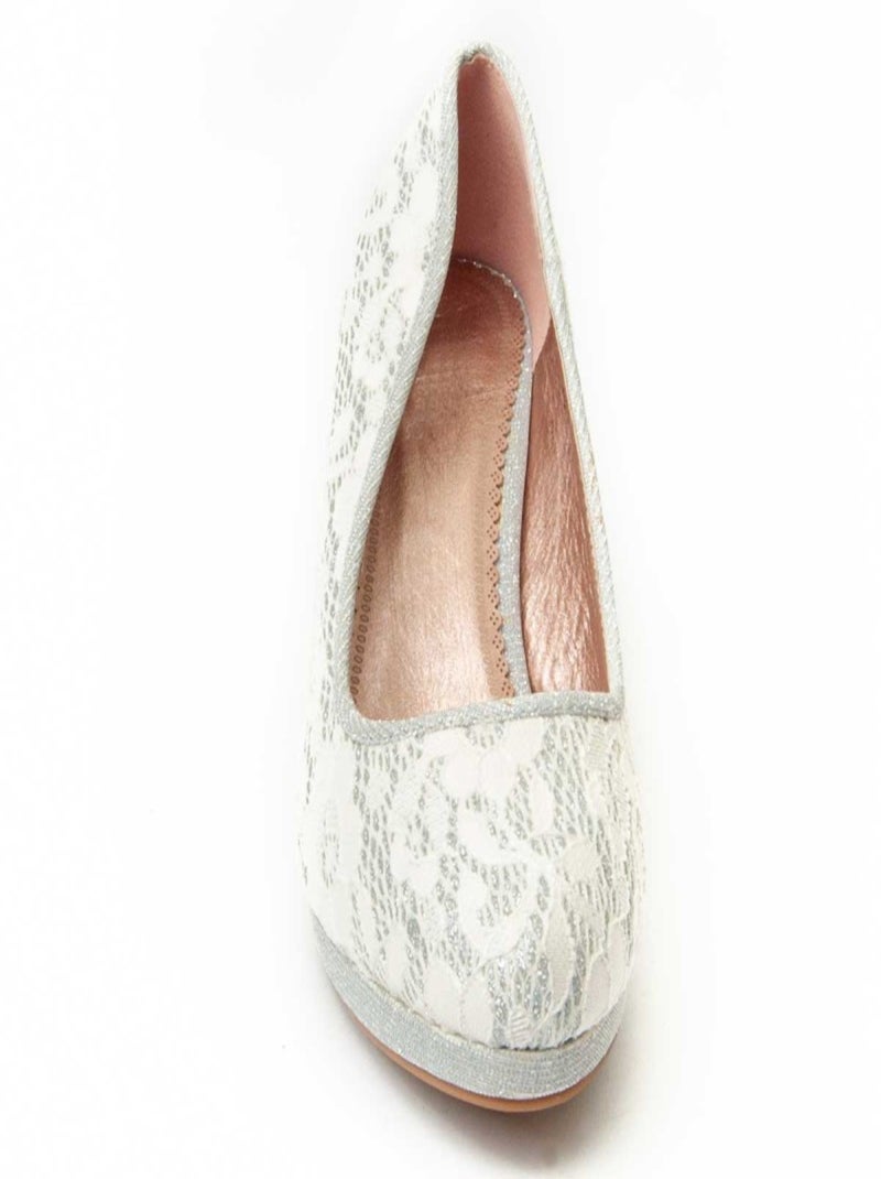 Zapato De Tacón Para Mujer.  Montevita  Unne Plata - Kiabi