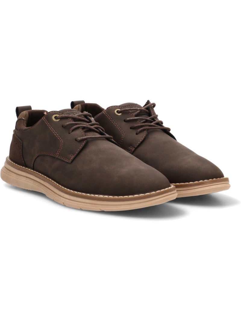 Zapato diario hombre suela plana - etika Marrón capuchino - Kiabi