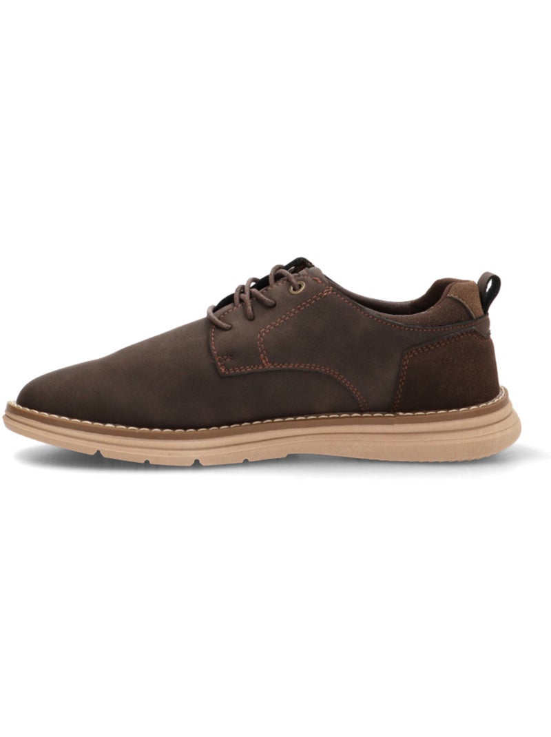 Zapato diario hombre suela plana - etika Marrón capuchino - Kiabi