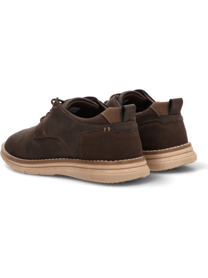 Zapato diario hombre suela plana - etika Marrón capuchino - Kiabi
