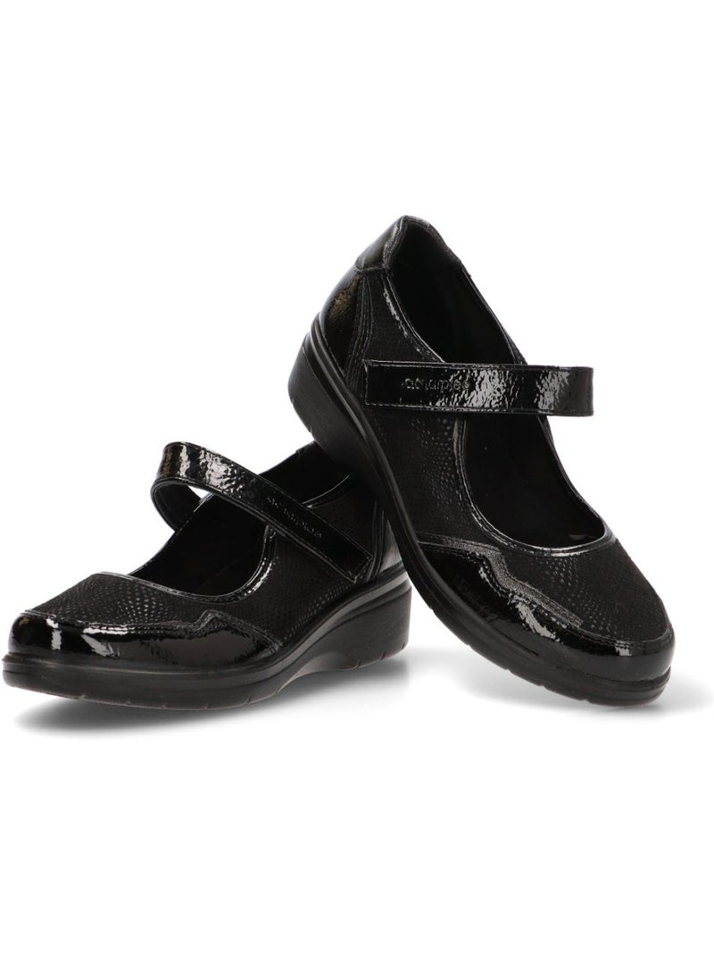 Zapato Diario Mujer Cuña Media - Amarpies Negro - Kiabi