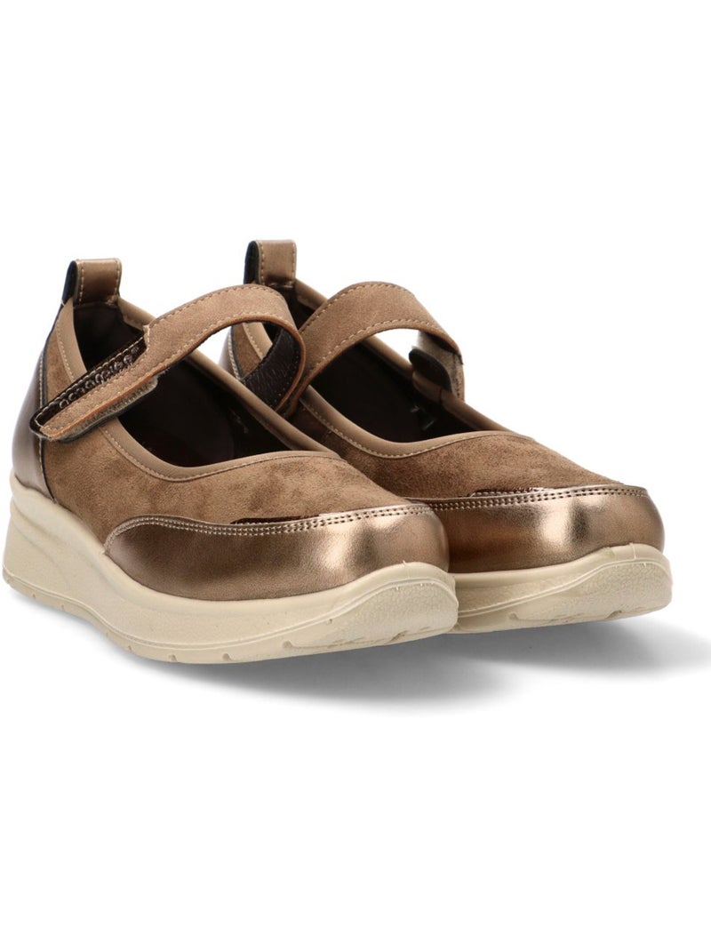 Zapato Diario Mujer Cuña Media - Amarpies Taupe - Kiabi