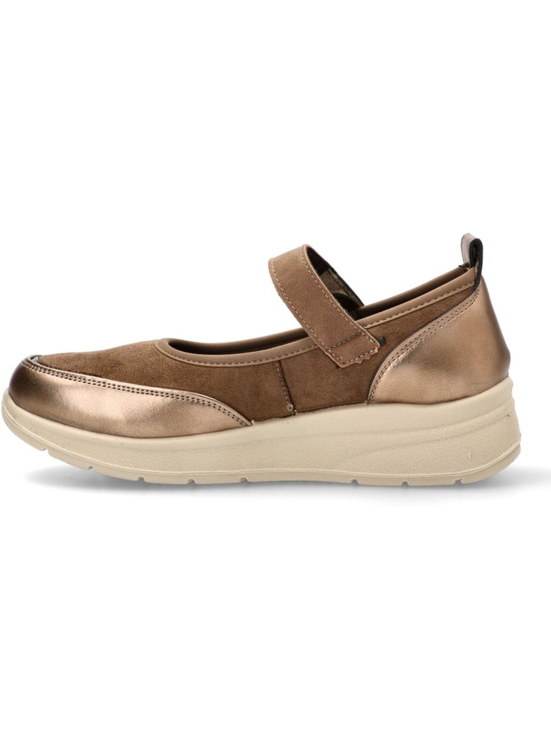 Zapato Diario Mujer Cuña Media - Amarpies Taupe - Kiabi