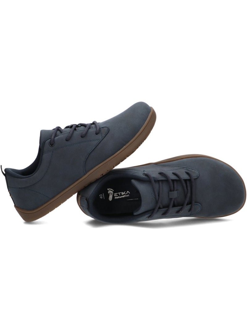 Zapato respetuoso/barefoot hombre suela plana - etika Azul marino - Kiabi