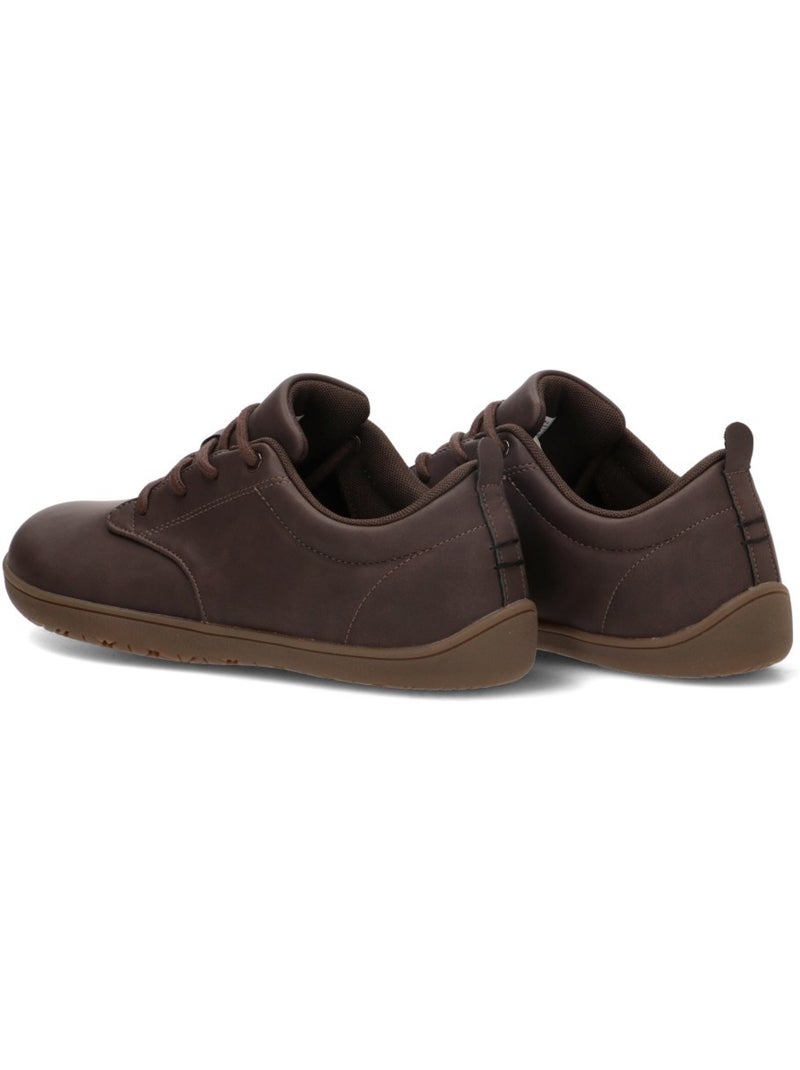 Zapato respetuoso/barefoot hombre suela plana - etika Marrón capuchino - Kiabi