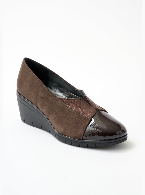 Zapato urbano con cuña ancha y confort. - Afibel - Kiabi