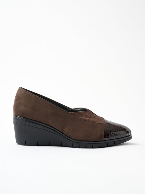 Zapato urbano con cuña ancha y confort. - Afibel - Kiabi