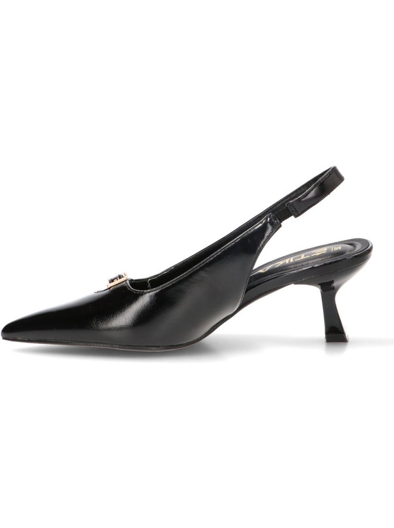 Zapato weekend mujer tacón medio - etika Negro - Kiabi