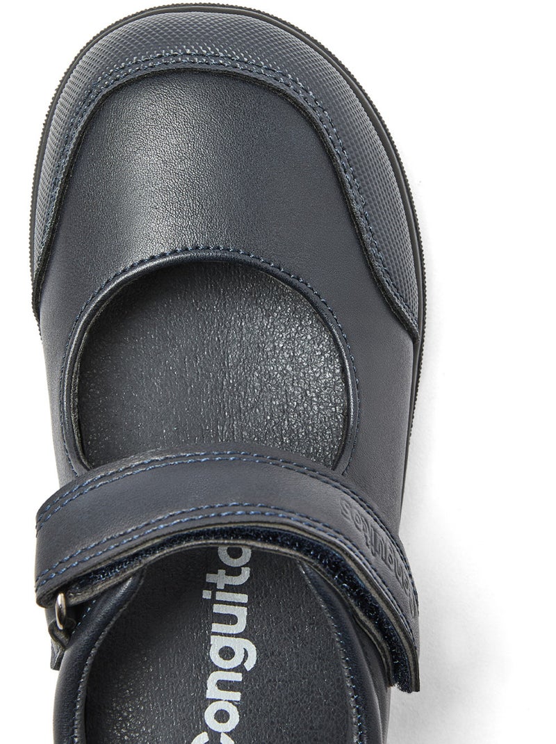 Zapatos colegiales conguitos barefoot goflex Azul marino - Kiabi