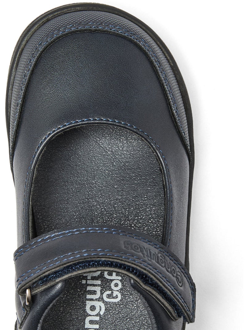Zapatos colegiales conguitos barefoot goflex Azul marino - Kiabi