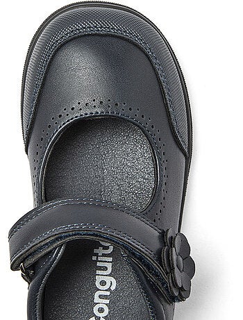 Zapatos colegiales conguitos flor barefoot goflex