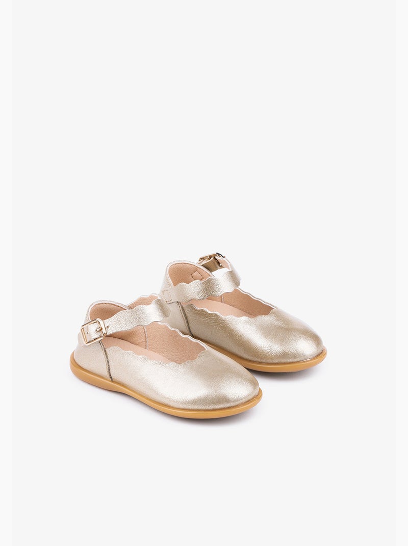 Zapatos colegiales conguitos hebilla Oro - Kiabi