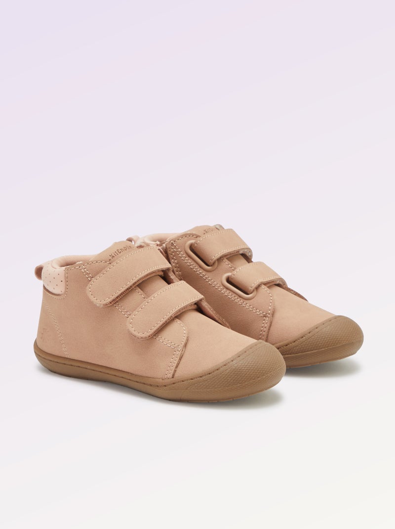 Zapatos con velcro motricidad 3  - Kitchoun Rosa - Kiabi