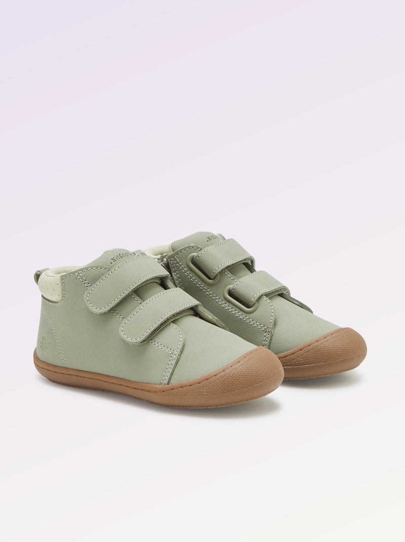 Zapatos con velcro motricidad 3  - Kitchoun Verde - Kiabi