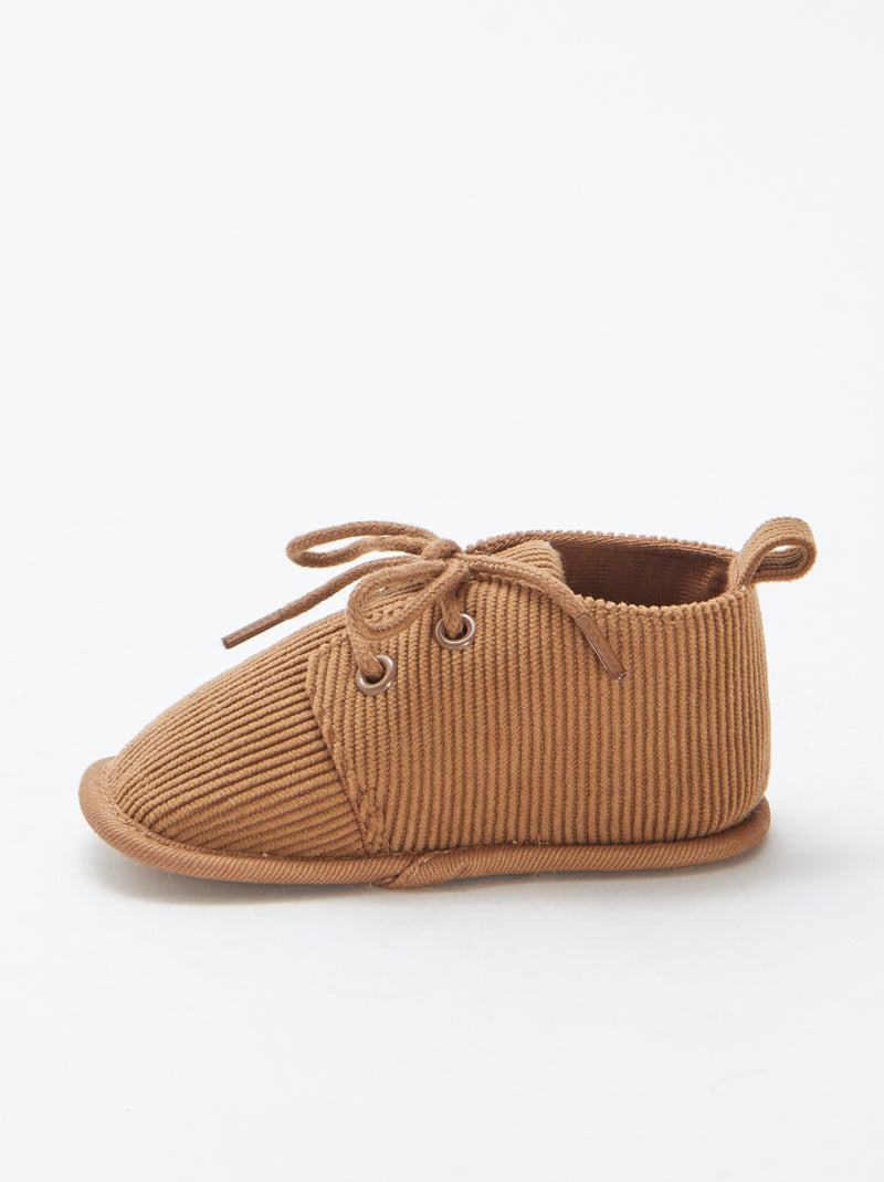 Zapatos de bebé con cordones Marron - Kiabi