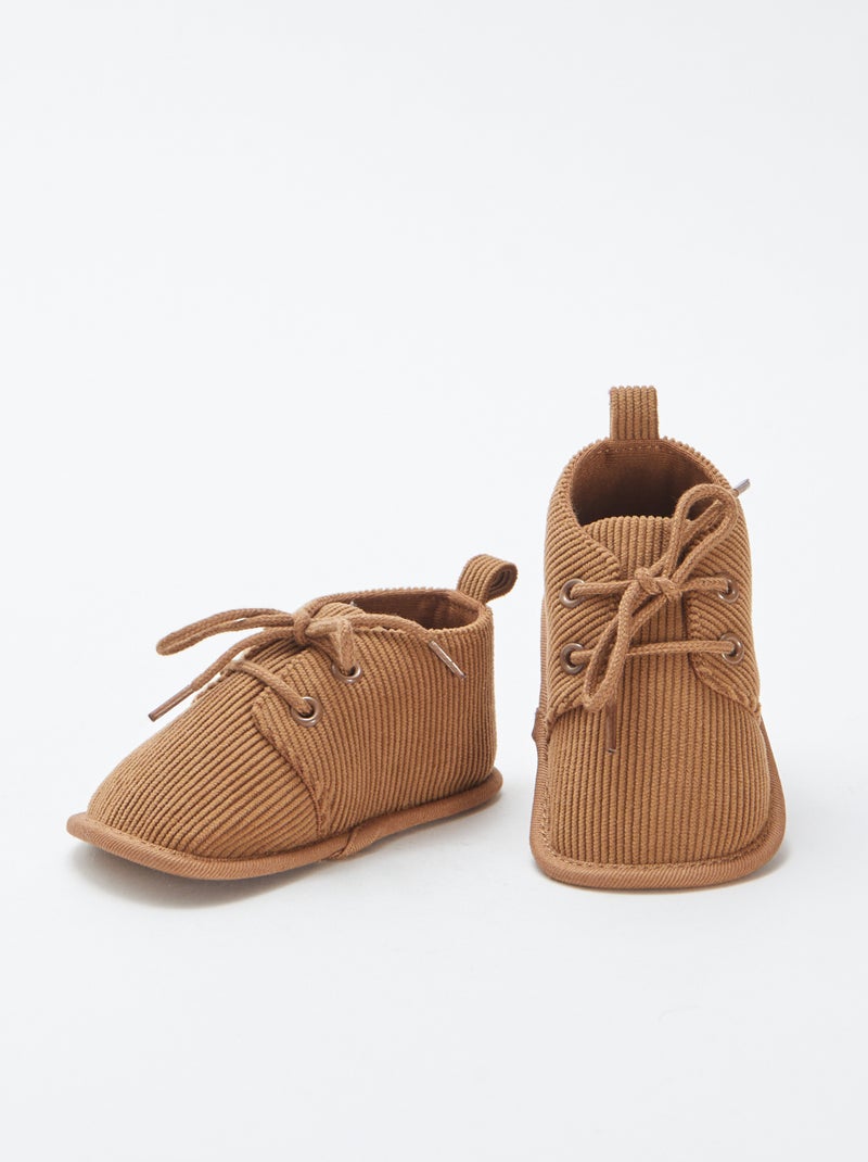 Zapatos de bebé con cordones Marron - Kiabi