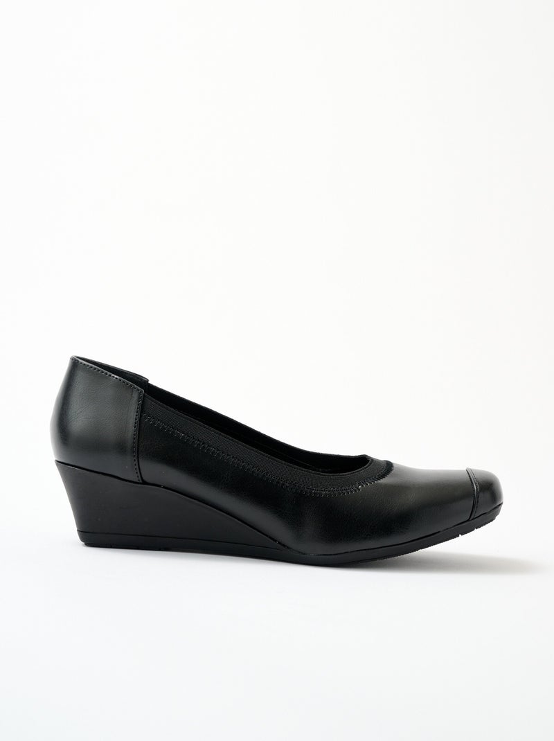 Zapatos de cuña ancha - Afibel Negro - Kiabi
