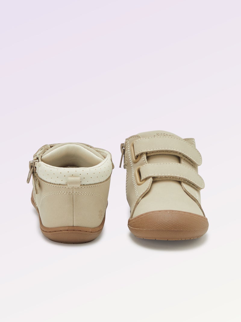 Zapatos de motricidad 3 'Primeros pasos' - Kitchoun Beige - Kiabi