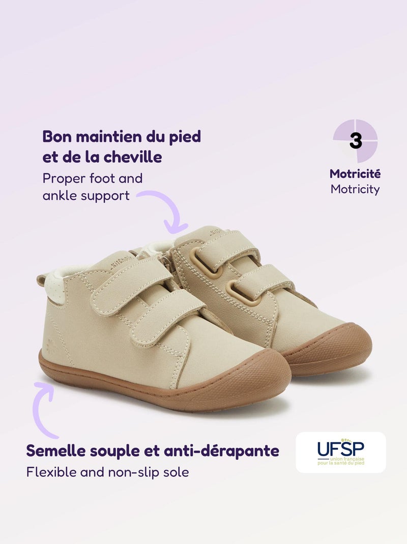 Zapatos de motricidad 3 'primeros pasos' - Kitchoun Beige - Kiabi